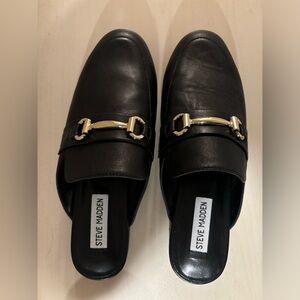 Steve Madden Mules - KANDI BLACK LEATHER